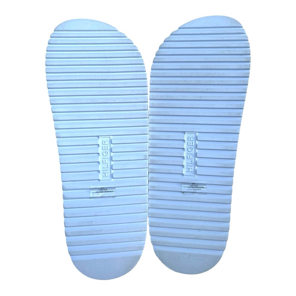 Tommy Hilfiger Riker Slide/Sandal White Sole Classic Hilfiger Spellout Sz 9 Pool View 4